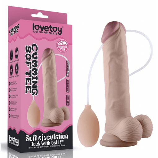 Dildo eyaculador Cumming Softee 22cm LOVETOY -0