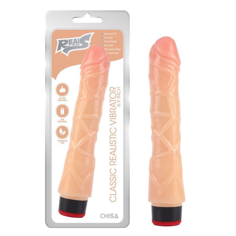 Dildo vibrador 22,6cm Oslo RealBeats CHISA -0