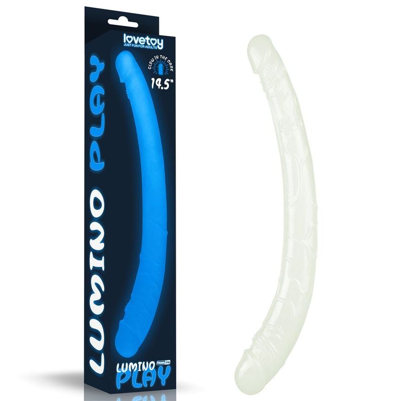 Dildo doble luminiscente Lumino 37cm LOVETOY -0