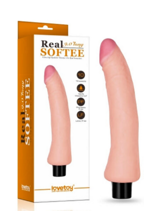 Dildo vibrador 23 cm RealSoftee de LOVETOY -0