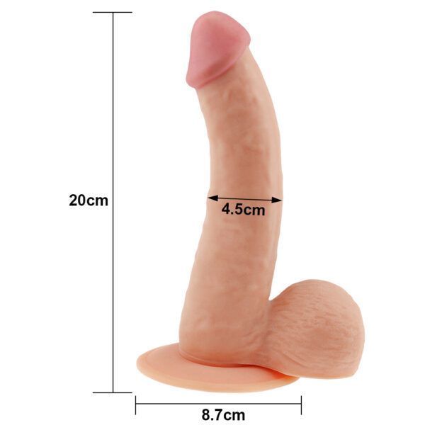 Dildo realista THE ULTRA SOFT DUDE 20cm LOVETOY -4