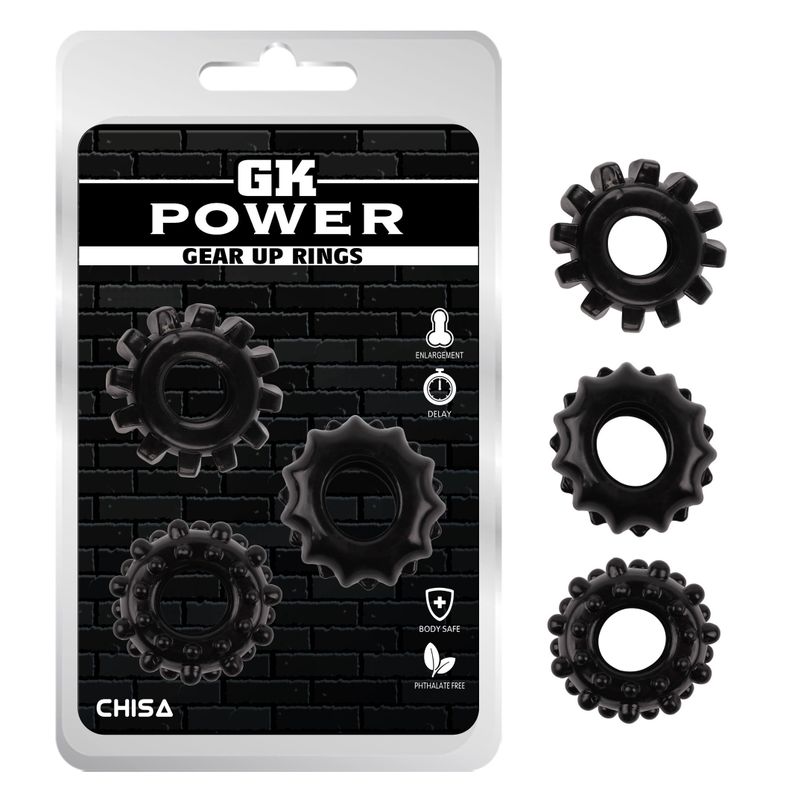 Kit anillos para pene GKPower CHISA -0