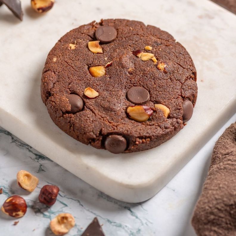 Galletón Chocolate Avellana sin Azúcar, Keto, 1 Un, Marca Tremus-0