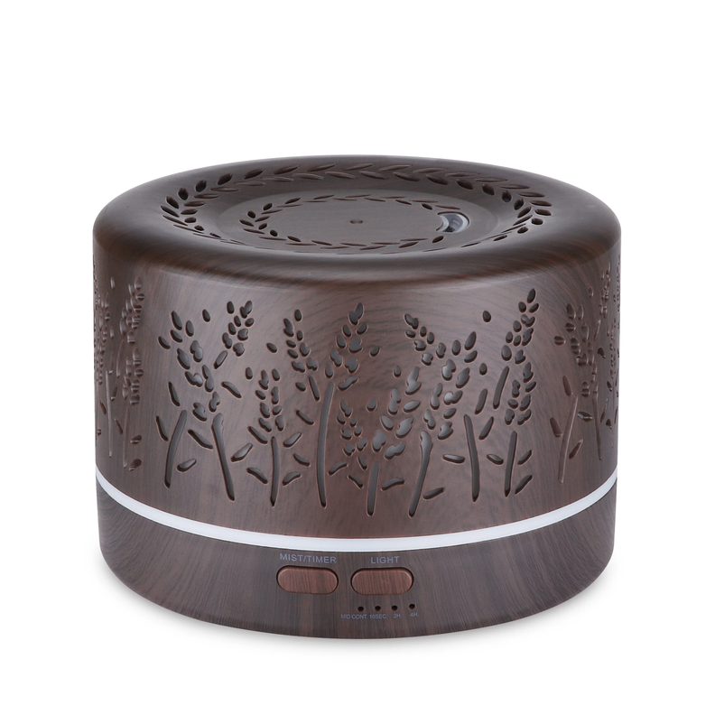 Humidificador Ultrasónico Difusor Aroma De Aceite Esencial cafe oscuro-0