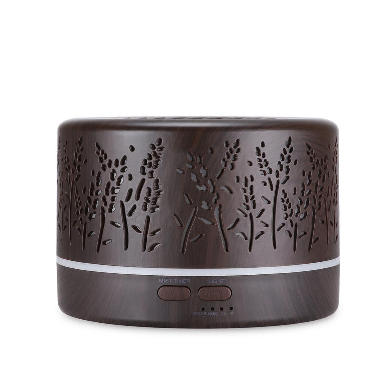 Humidificador Ultrasónico Difusor Aroma De Aceite Esencial cafe oscuro-1