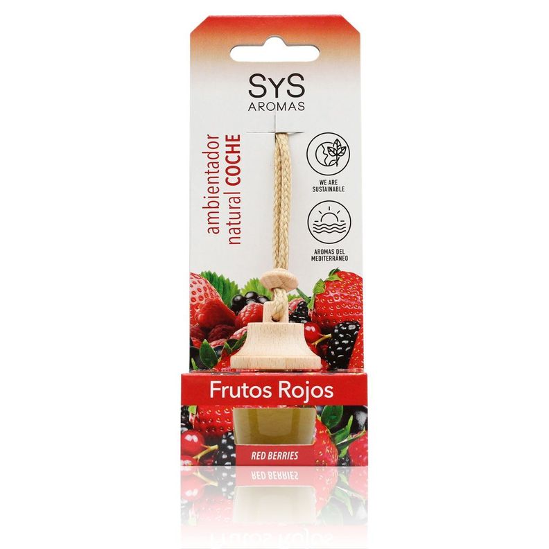 Ambientador sys auto style 7ml frutos rojos-0