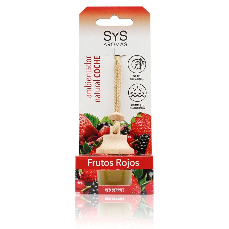 Ambientador sys auto style 7ml frutos rojos-1
