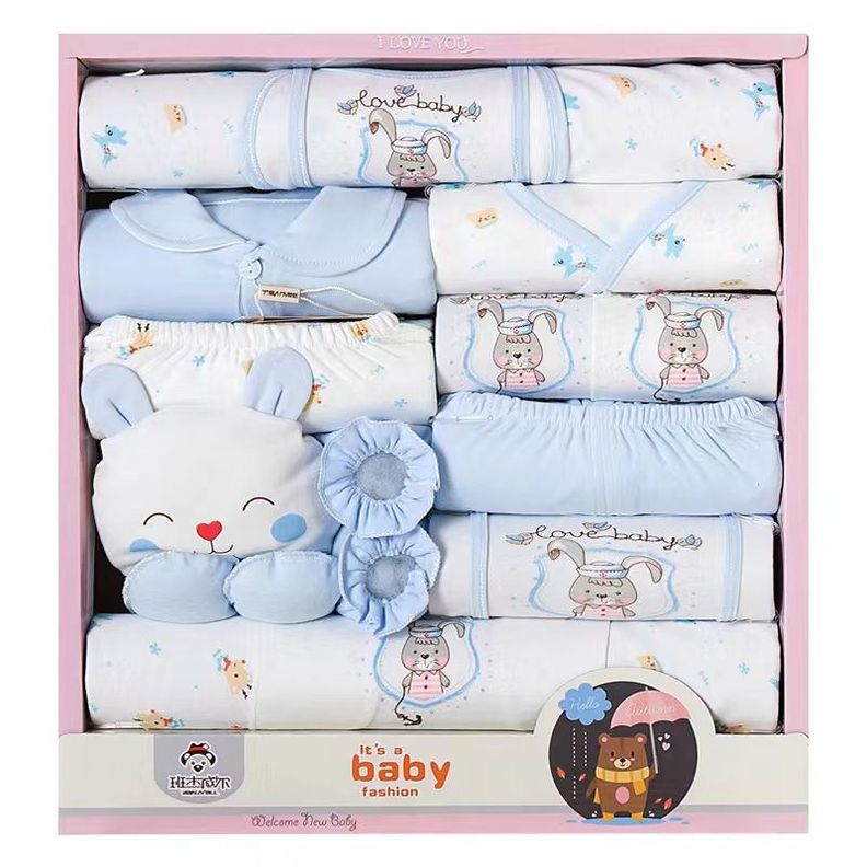 Ajuar De Bebe Recién Nacido 0-3 Meses 18 Piezas BLUE 2-0