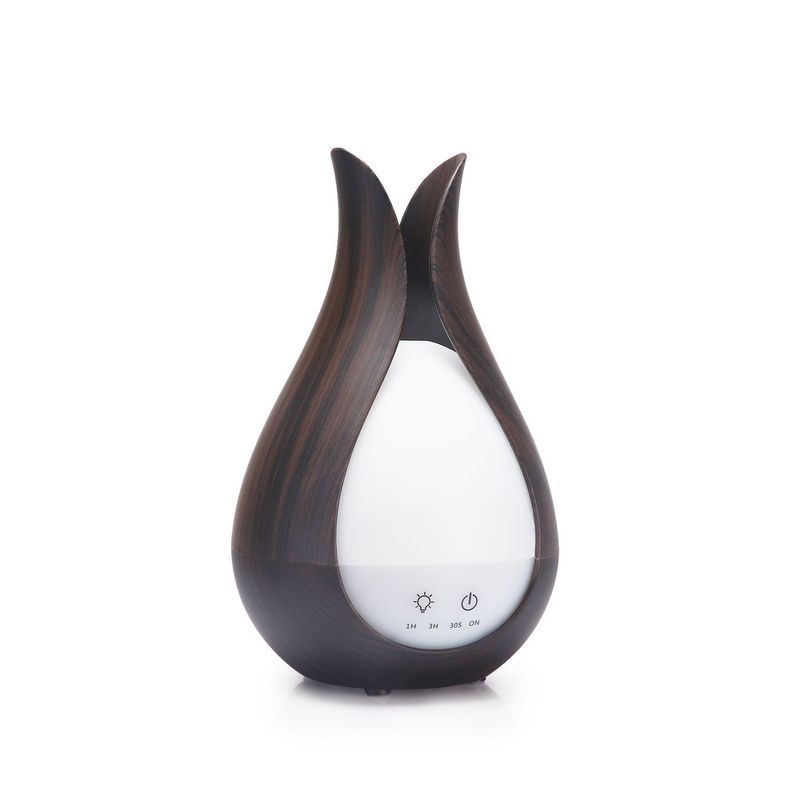 Humidificador Ultrasonico Aromas Esenciales Aromaterapia cafe oscuro-1