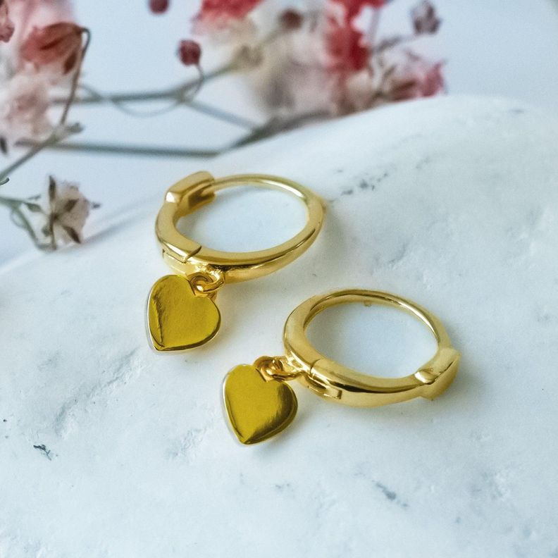 Argolla Corazón Gold - Azul Zafira-1