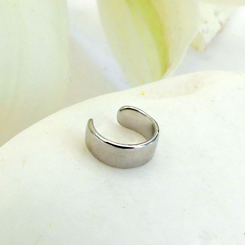 Earcuff Silver - Azul Zafira-1