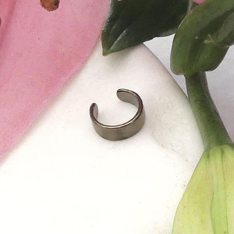 Earcuff Black - Plata 925 - Azul Zafira-3
