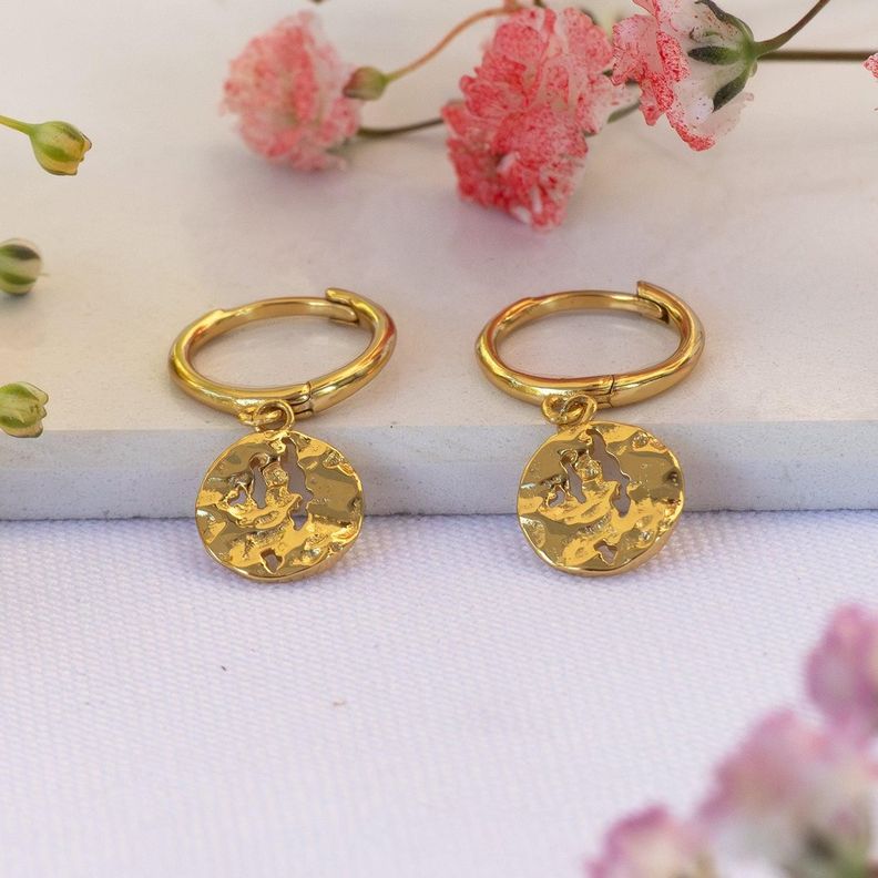 Argollas Earth Gold - Azul Zafira-1