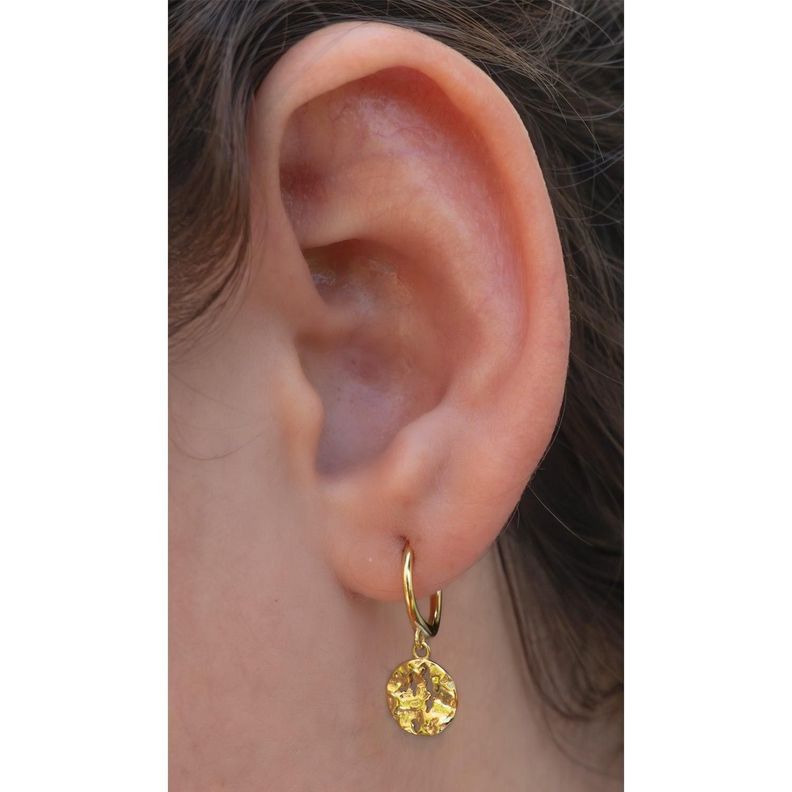 Argollas Earth Gold - Azul Zafira-3
