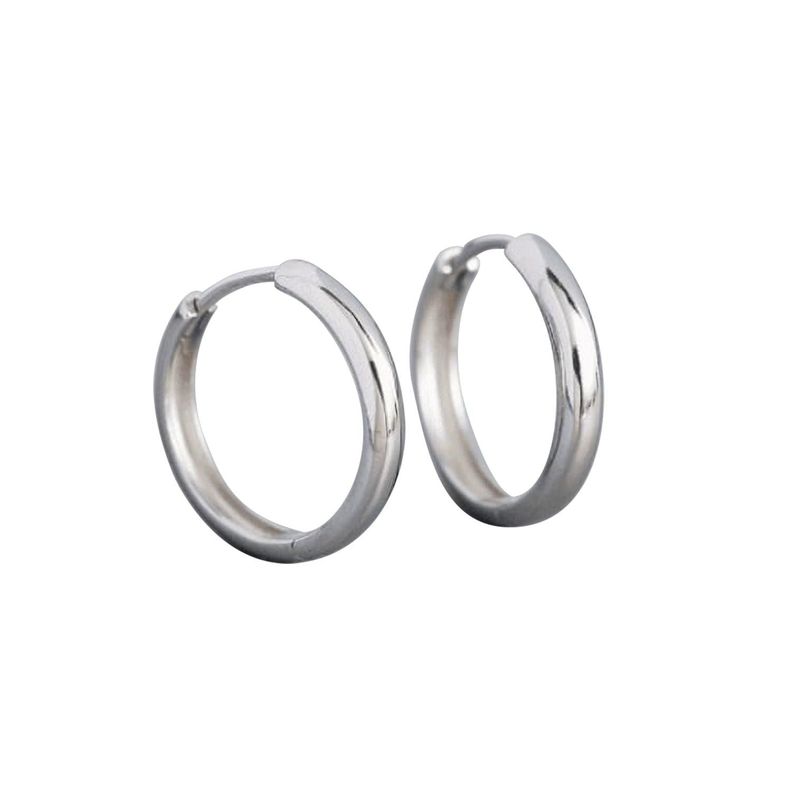 Argollas Clasic Silver 20mm - Azul Zafira-0
