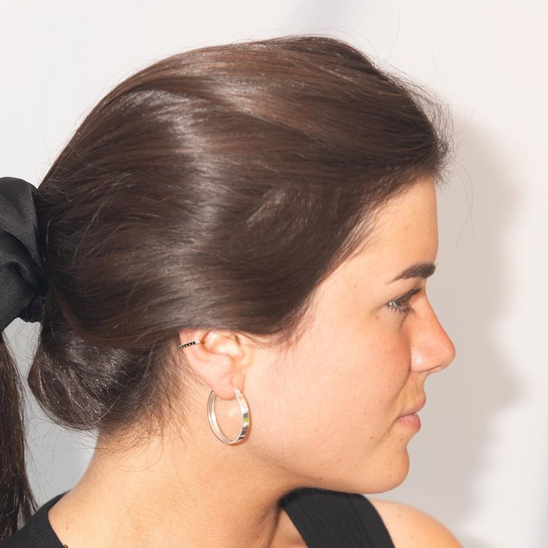 Earcuff Circón Negro - Azul Zafira-2