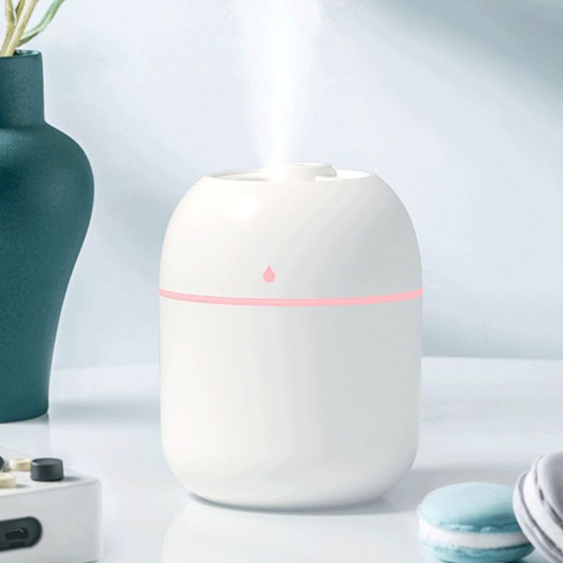 Difusor Humidificador Aire Ambiente Color Blanco luz led-1