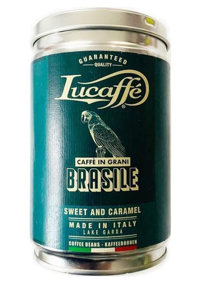 Café Italiano Lucaffe Grano Brasile 2 X 250 Gr (500 Gr)-1