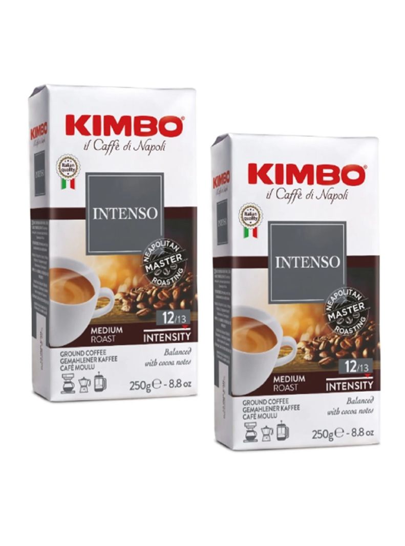 Pack Café Grano Molido Italiano Kimbo Intenso 2x 250(500 Gr)-0
