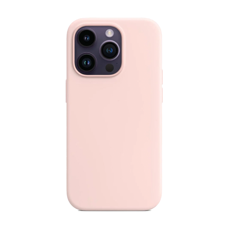 Carcasa Silicona iPhone 14 Pro Max Rosado-0