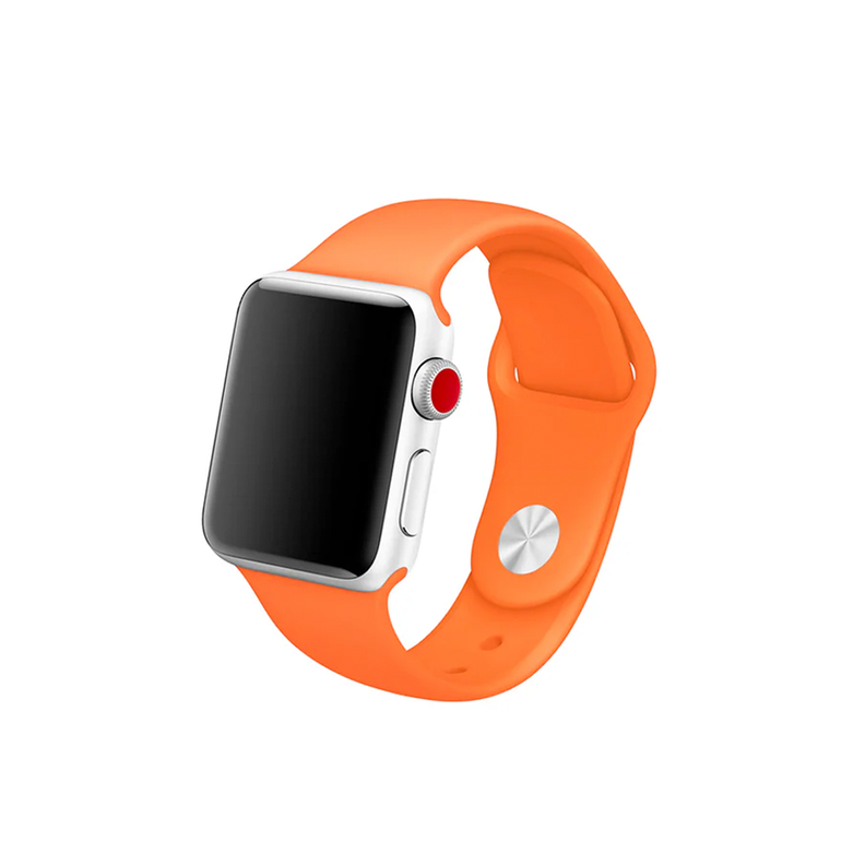 Correa Genérico Apple Watch 42/44mm M/L Naranjo-0