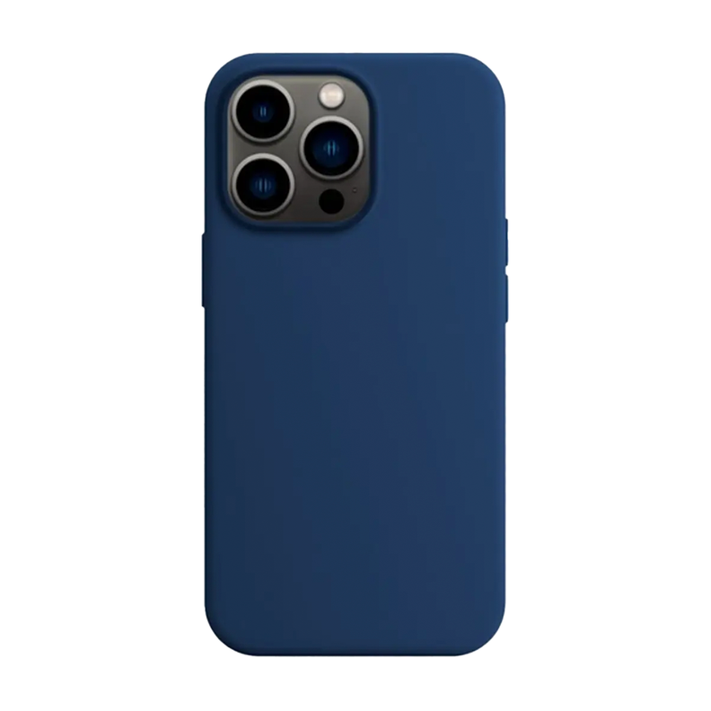 Carcasa Silicona iPhone 14 Pro Max Azul-0
