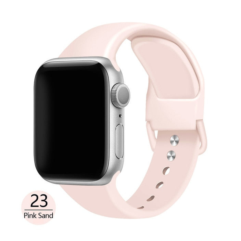 Correa Genérico Apple Watch 38mm Rosado Arena-0