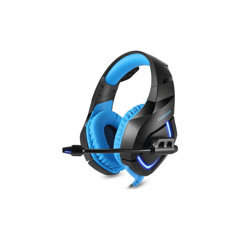 Audífonos Onikuma Gamer Nego/Azul-0