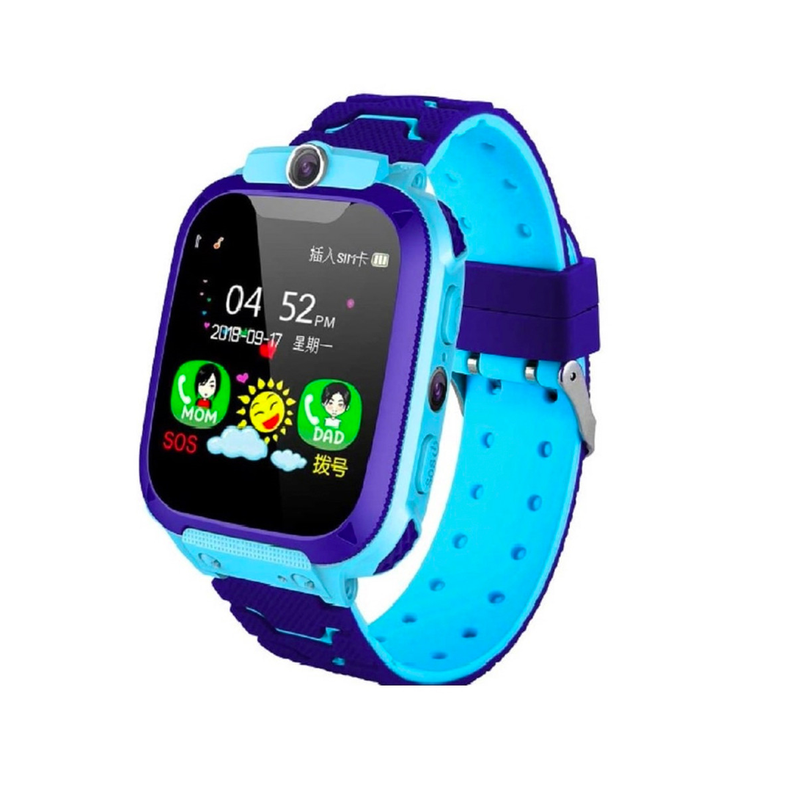 Reloj inteligente para niños Q12 Azul-0