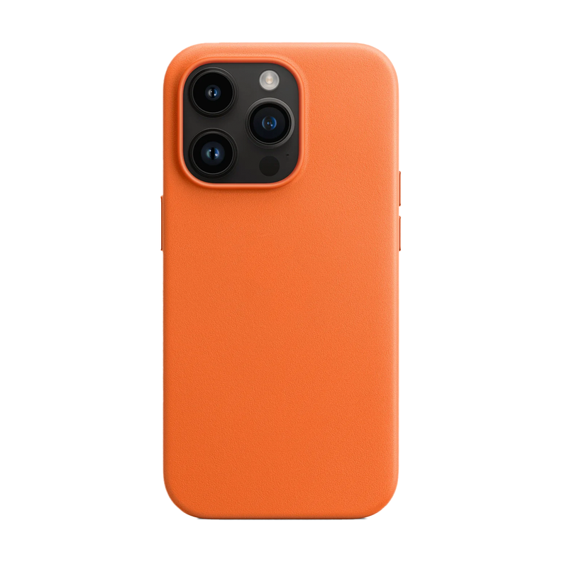 Carcasa Silicona iPhone 14 Pro Max Naranjo-0