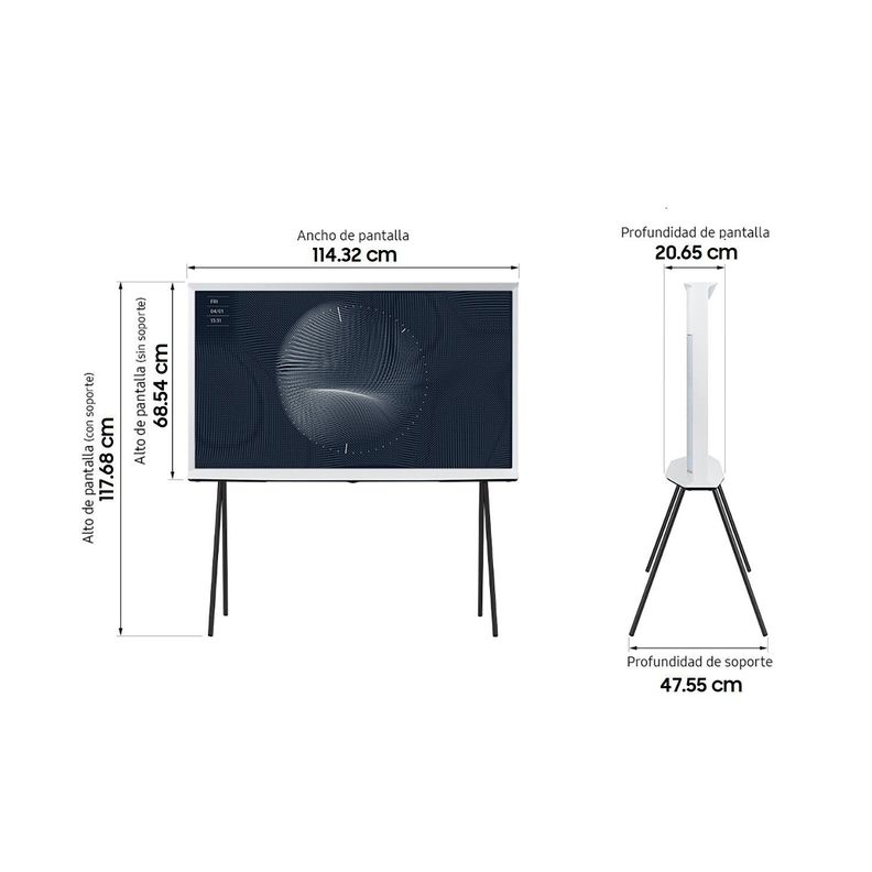 Qled Samsung 50 The Serif 4k Uhd Smart Tv 2022-3