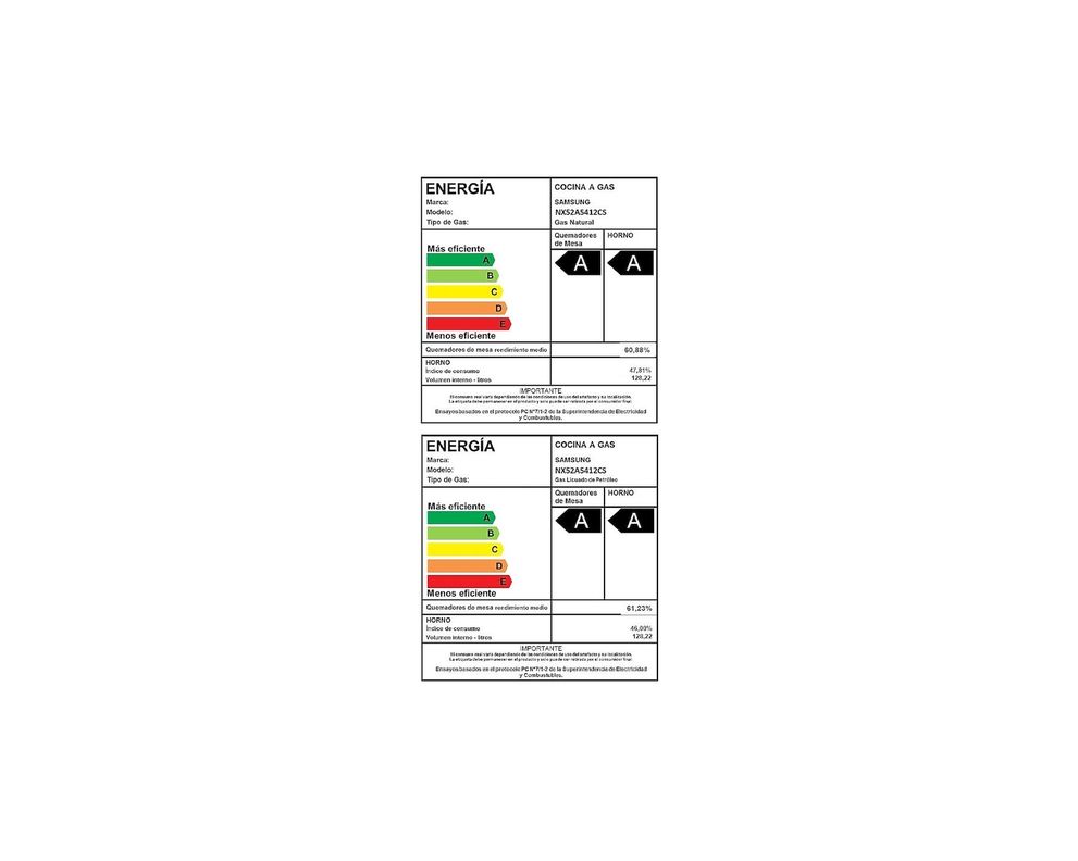 Cocina Samsung 6 Quemadores Horno 128 Lts Gas Licuado - OPENBOX-3