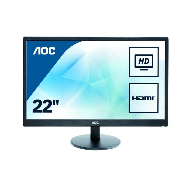 Monitor AOC E2270SWHN 21.5" Full HD HDMI VGA 5ms Negro
