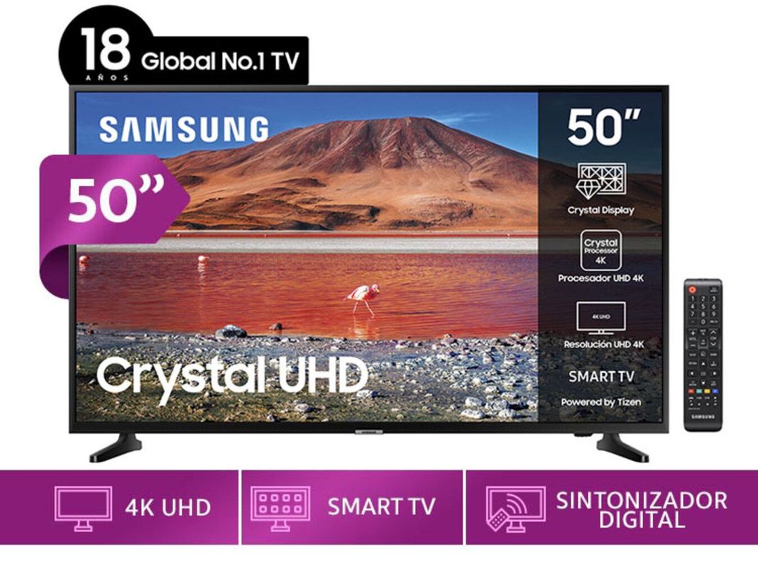 Smart TV Samsung 50" 4K UHD TU7090 Series-1