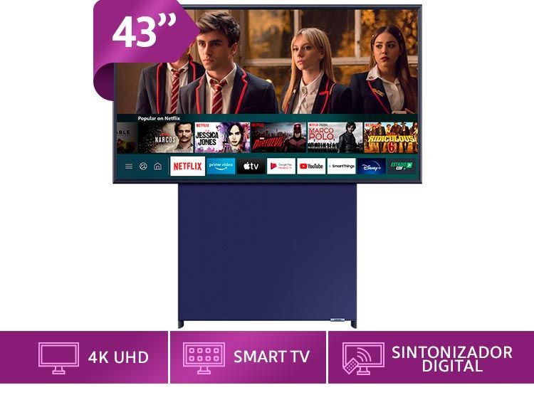 Smart tv Samsung 43 The Sero - QN43LS05TAGXSZ-1