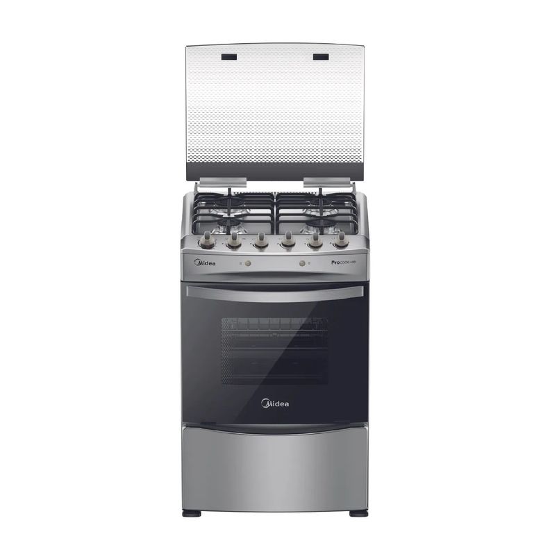 Cocina a Gas 4 Quemadores MCG-4QPI24NS Acero Inoxidable-0