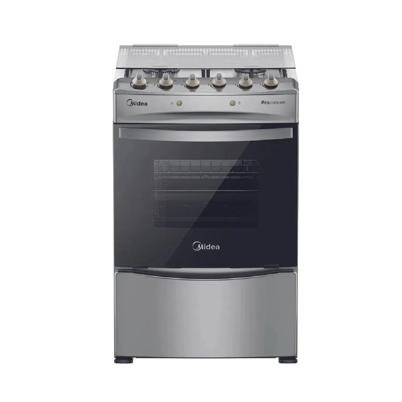 Cocina a Gas 4 Quemadores MCG-4QPI24NS Acero Inoxidable-1