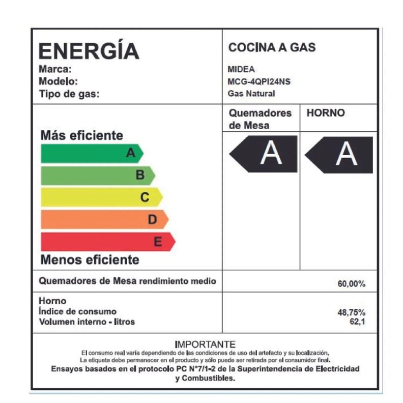 Cocina a Gas 4 Quemadores MCG-4QPI24NS Acero Inoxidable-4