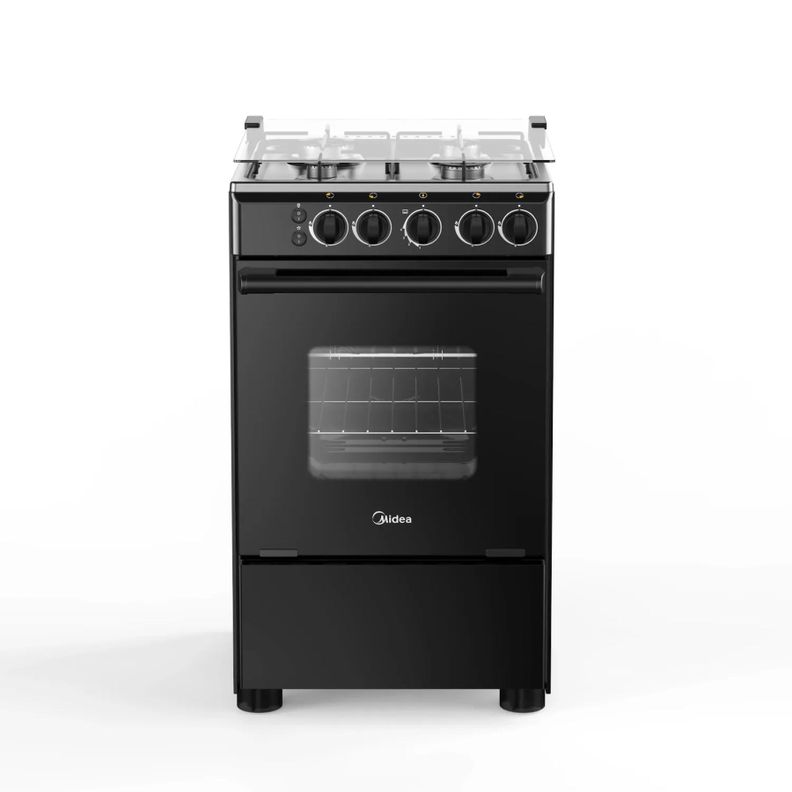 Cocina a gas Midea 4 quemadores MCG-4QSG20NSBK-0