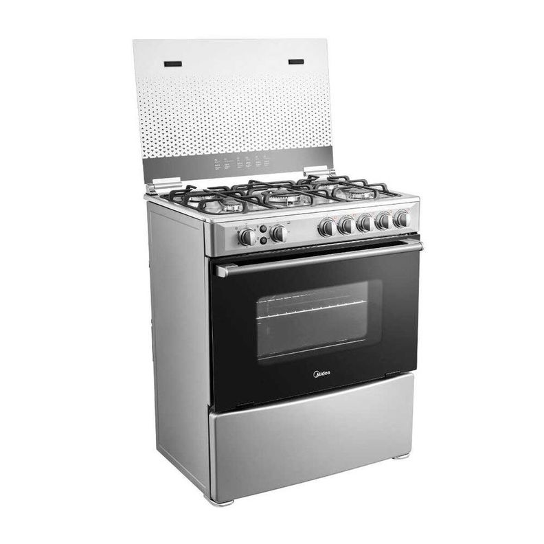 Cocina a Gas 5 Quemadores Horno de 95 Lt Midea | Paris.cl