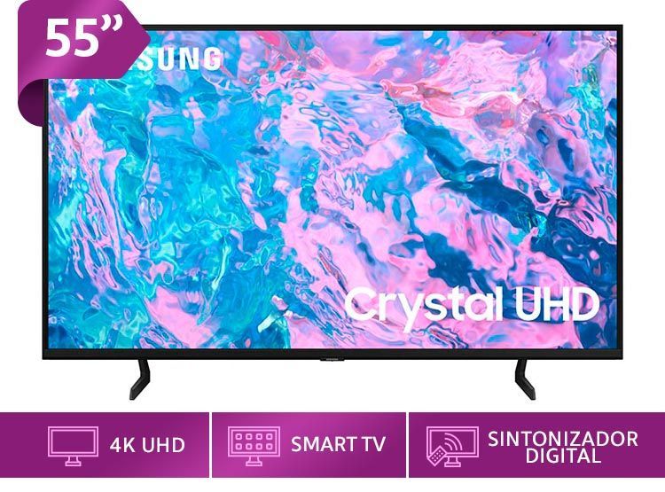 Smart TV Samsung 55'' UHD 4K CU7090-1