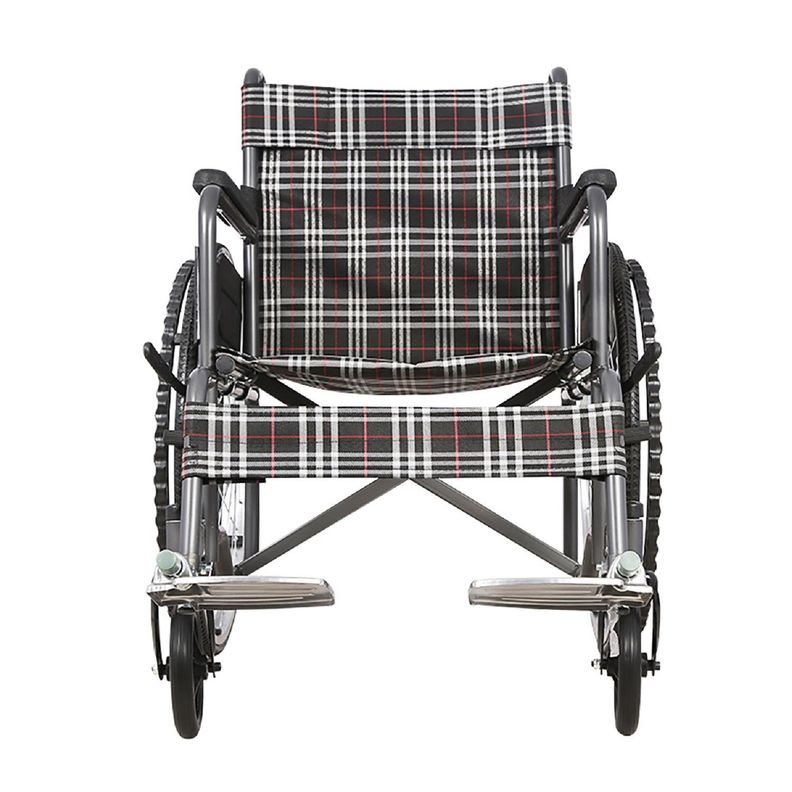 Silla de Ruedas Standard Plegable Gris-3