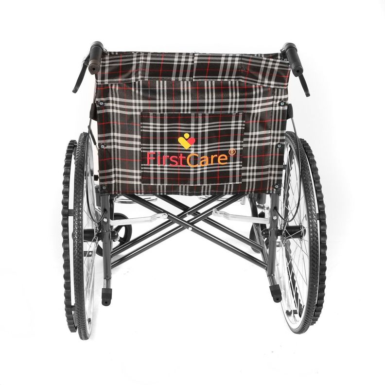 Silla de Ruedas Standard Plegable Gris-2