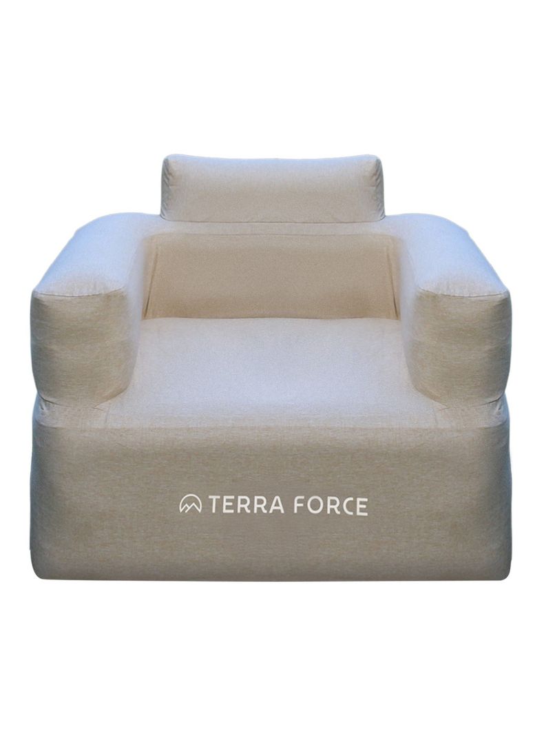 Sillon Camping Auto-Inflable Lavable Beige