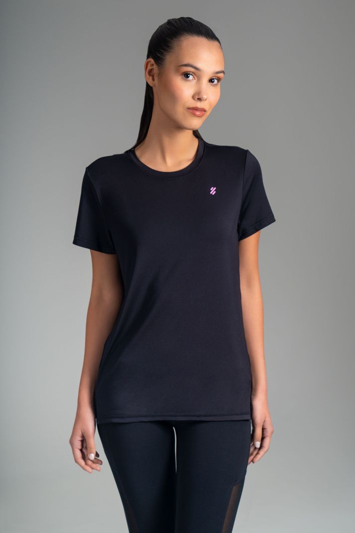 Ultimate Polera MC Sport Mujer Black-0