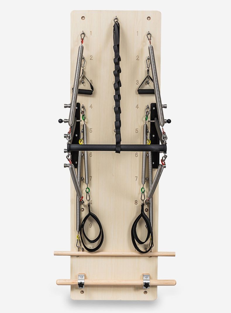 Plataforma de Resortes Springboard Pilates Pared Cafe Claro