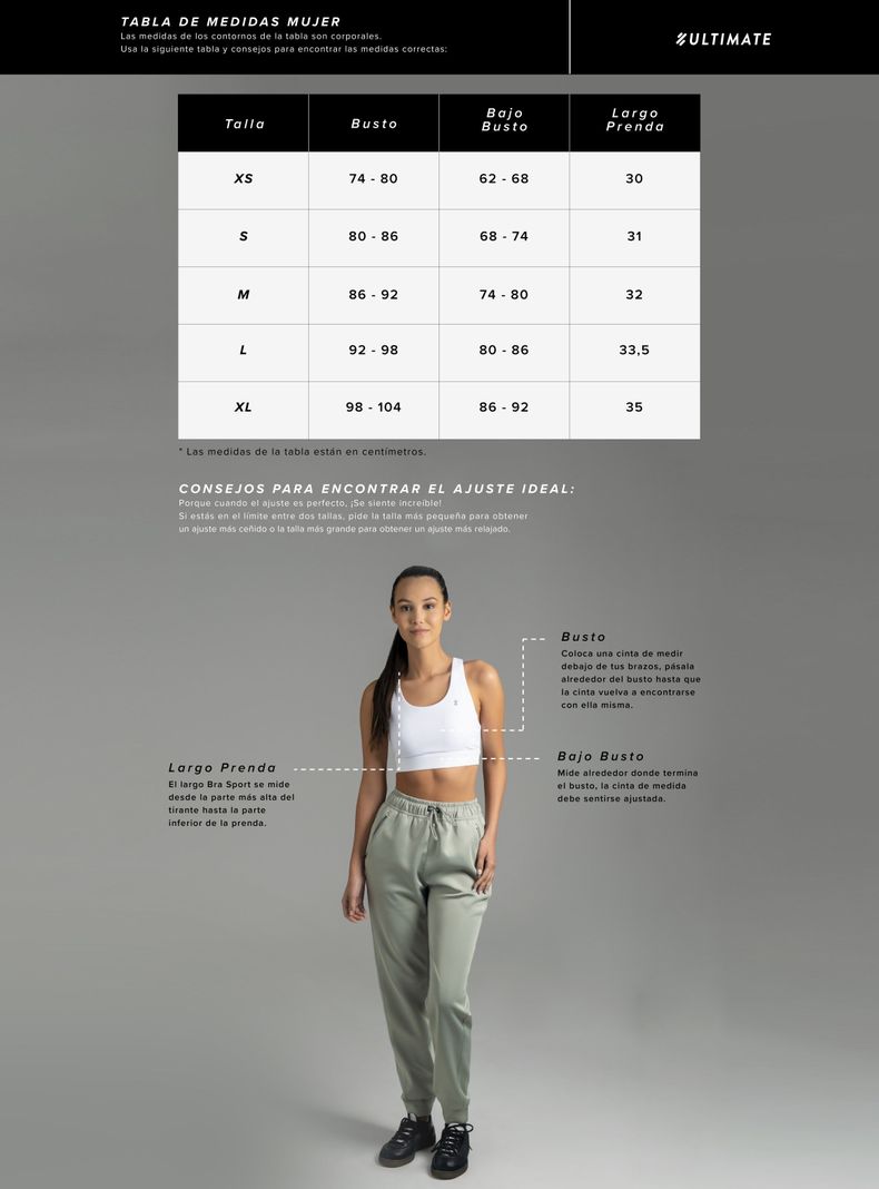 Ultimate Bra Sport Mujer White-7