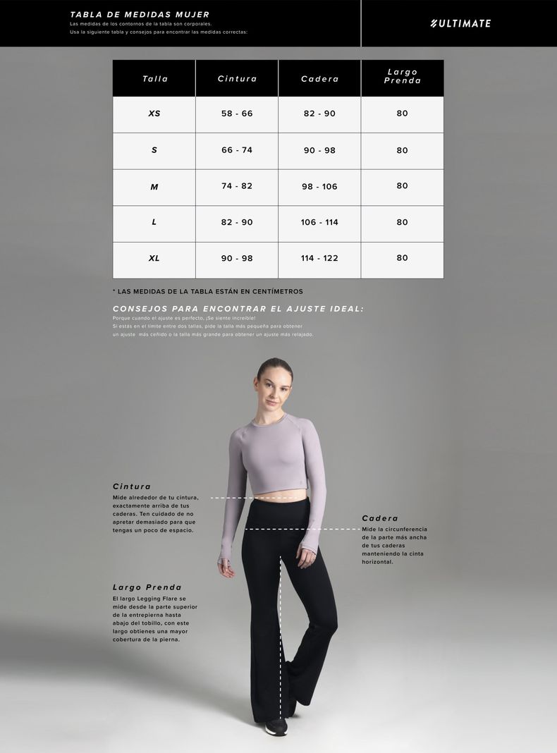 Ultimate Legging Flare Mujer Cosmos-3