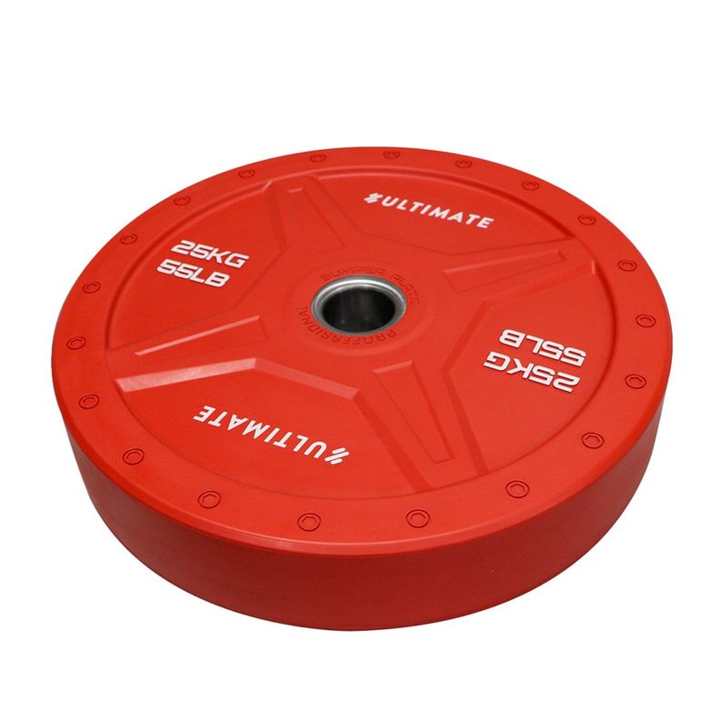 Disco Olímpico Bumper Elite Hex 25 Kg-1
