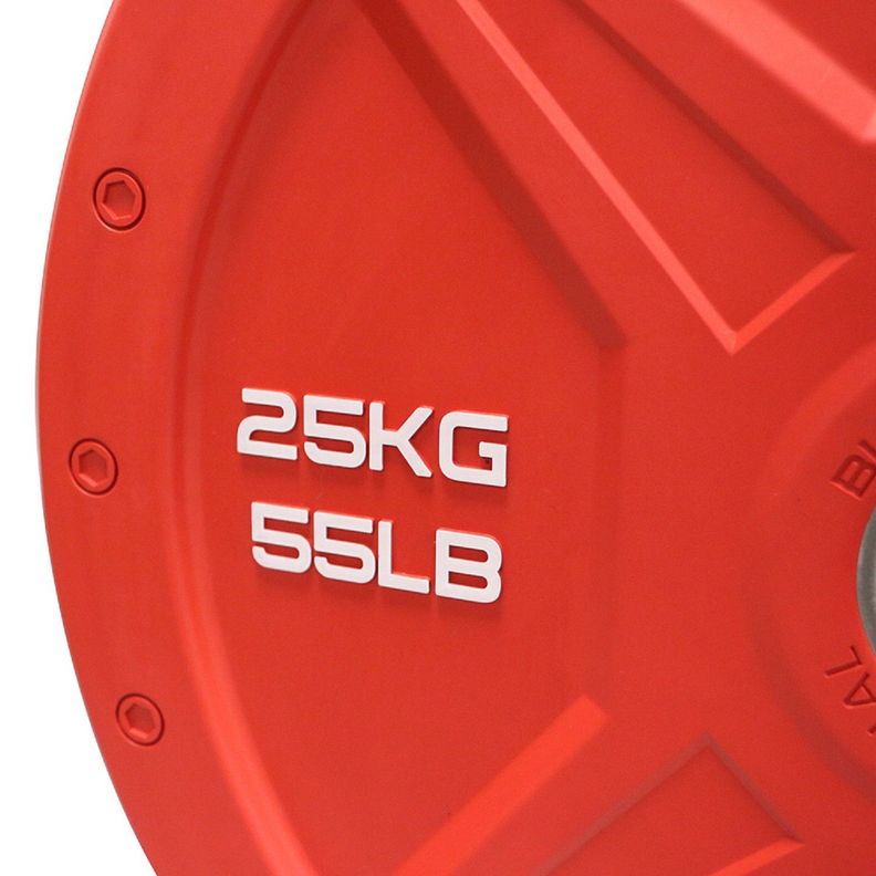 Disco Olímpico Bumper Elite Hex 25 Kg-3